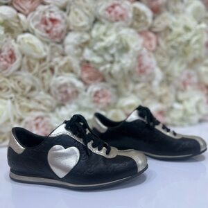 Gucci Black and Gold Sneakers